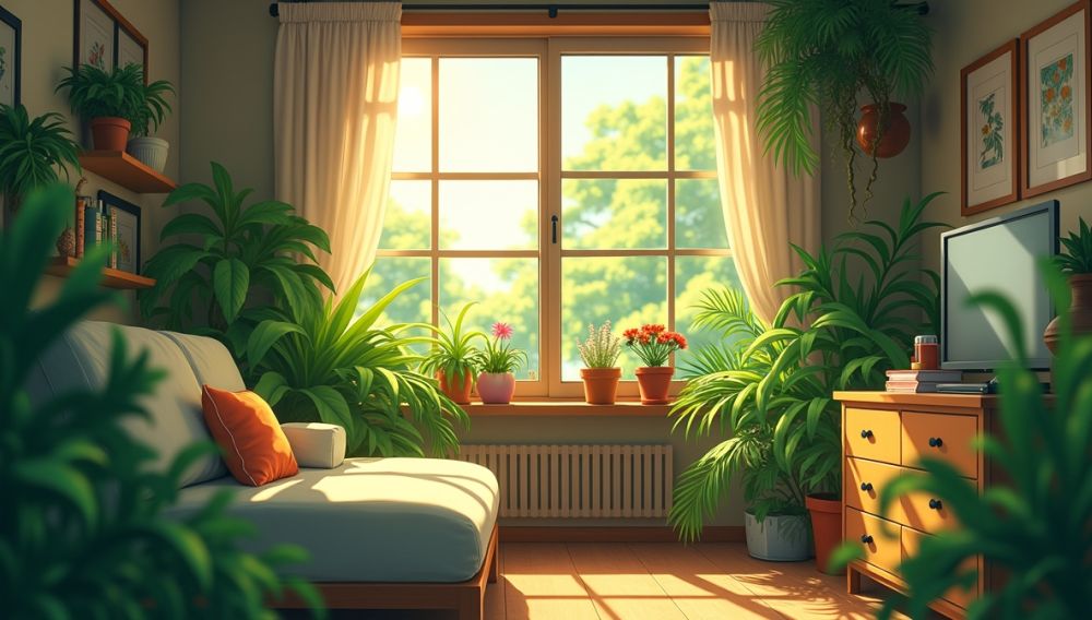 Indoor Nature Therapy Plants In Apartment