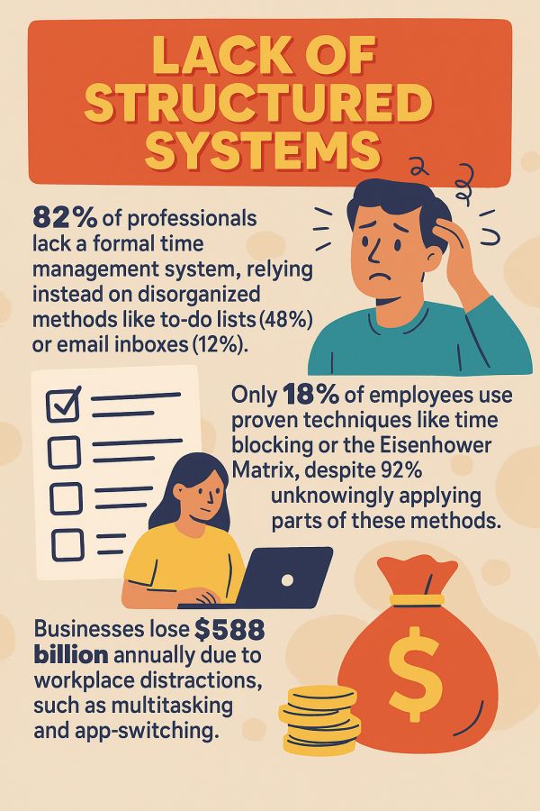 lack of structured systems infographic